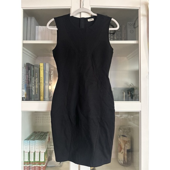 L'AGENCE Women's Sleeveless Black Bodycon Sheath Knee Length Dress Size … - Picture 1 of 8